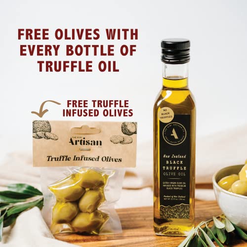 Kiwi Artisan Truffle Oil, Cooking Gifts, Chef Gifts, Gourmet Foodie Gifts, Infused Olive Oil Gift Set, Black Truffle Olive Oil And Gourmet Olives, Experience Gifts For Chefs, Culinary Gifts, Flavored Olive Oil #TOP1