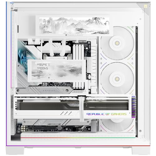 Image of Thermalright Trofeo Vision 9.16 LCD Weiss, 1920x480 Auflosung-Unterstutzung Schalten Zwischen Mehreren Dynamischen Bildern /Videos, Magnet-Display-Bildschirm-9.16in, Anpassen Sie Display-Bild /Video