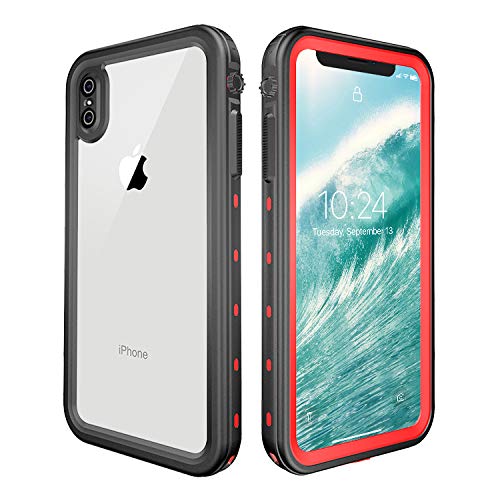 RedPepper iPhone XsMax Waterproof Case, Underwater Full Sealed Cover Shockproof Dirtproof Snowproof IP68