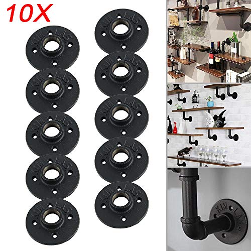 Allright 10x 3/4" Zoll Bohrungen Gewindeflansch Rohrflansch Flansch Temperguss Heizung