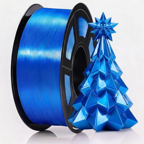 Image of 1KG Silk PLA 3D Printer Filament 1.75mm, Sapphire Blue