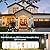 Outdoor Wall Lights, 12.4 Inch Waterproof Lanterns with Frame and Clear Glass Shade, Exterior Front Porch Lights Matte Black Wall Sconce, Modern Mounted Lighting for Patio Entryway Hallway, 2 Pack