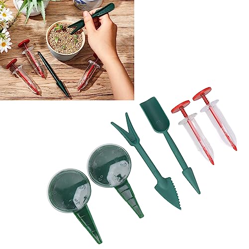 Conjunto De Ferramentas Para Plantador De Sementes De 6 Peças - Mini Dispensadores De Sementes De Se