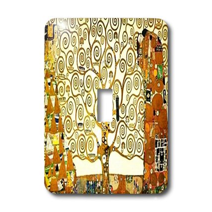 Interrupteur à bascule unique de créateur peinture Klimt Tree of Life