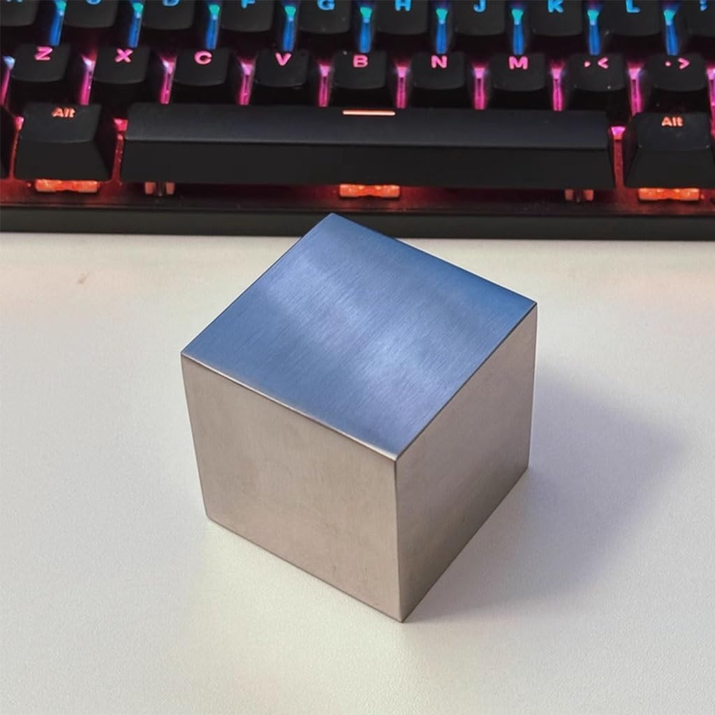 Polerowana kostka ze stali nierdzewnej 304 - Solidna kwadratowa podstawa przycisku do papieru - Dostępne rozmiary od 20 mm do 55 mm - 1 szt.(35x35x35mm)