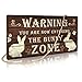 Putuo Decor Funny Rabbit Sign Bunny Rabbit Home Decor Gift Bunny Mom Bunny Lover 12 x 6 Inch (The Bunny Zone)