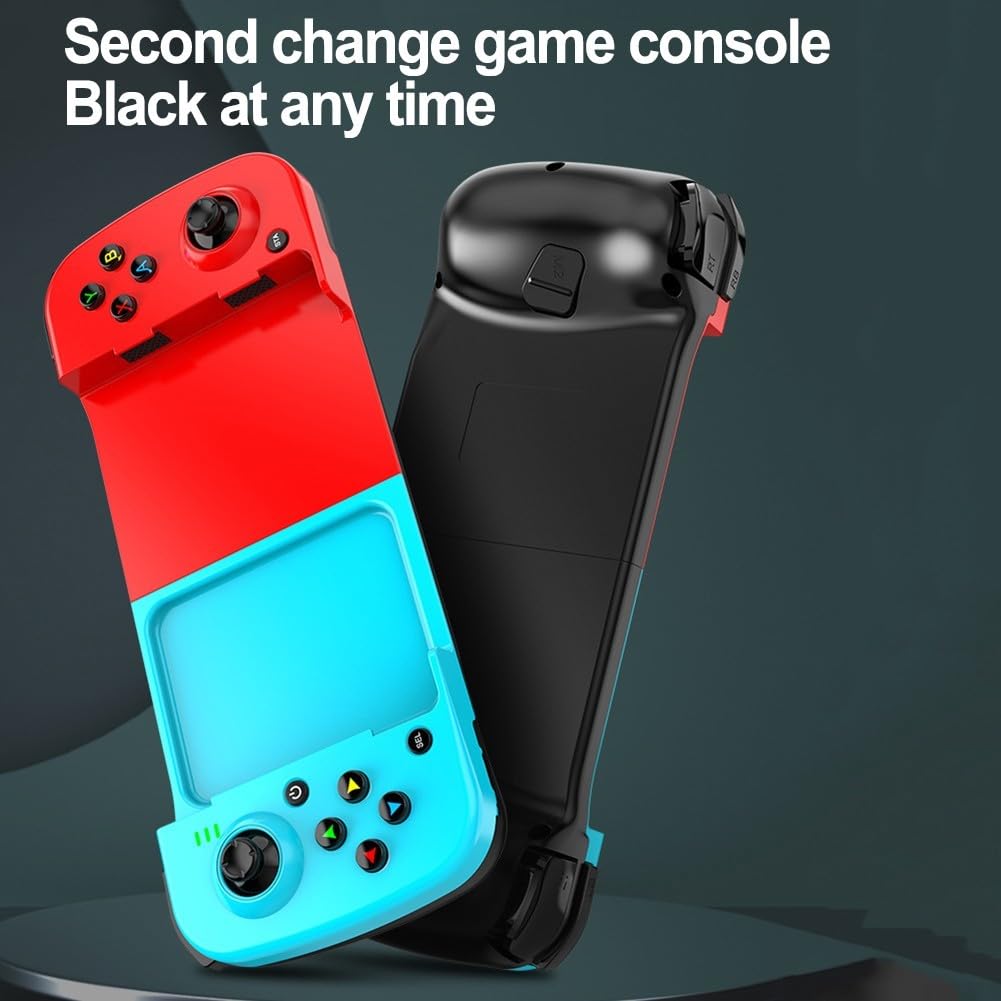 Hasaller D3 Controller di gioco telescopico wireless per Android Switch Steam PC con batteria da 400 mAh e morsetto regolabile per telefono da 135-173 mm (rosa)