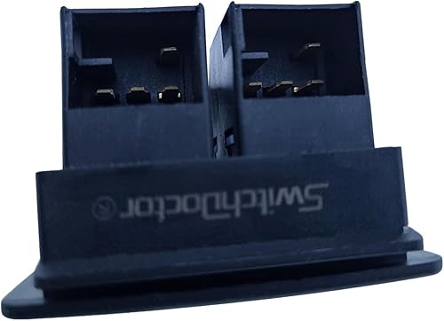 Miniatura 2 de SWITCHDOCTOR Juego de interruptor principal de ventana y pasajero delantero para Volkswagen Beetle 1998-2007 (1C0959527)