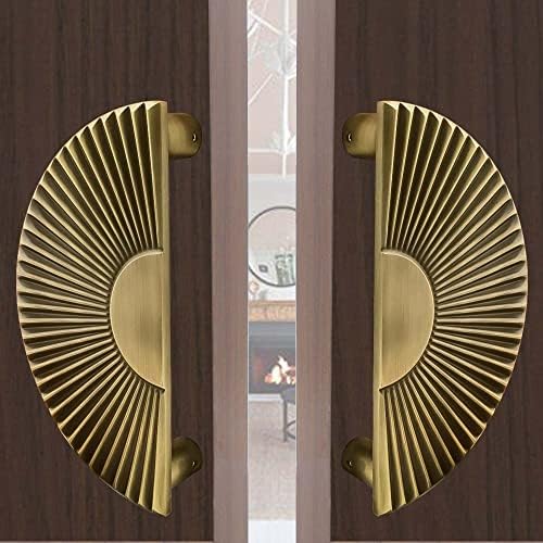 VOLO Main Door Handle/Door Handles for Main Door/Glass Door Handle/Pull Handles, for Home/Office/Hotels(Model- S-615, 160MM) (Pack of 1 Set) (Antique Brass)