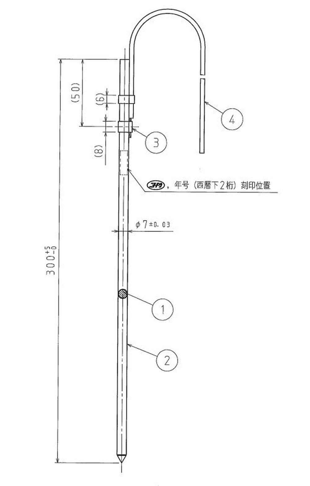 Amazon | 日動電工 アース棒 Φ7×300 単独 B0 | ツイン・アース | DIY