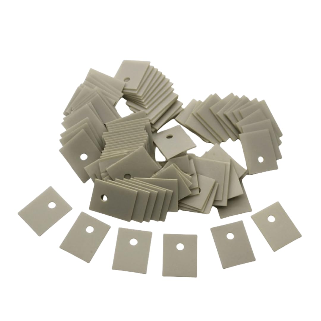 Foglio ceramico di nitruro di alluminio 10 pezzi 12x18.5x0.635mm Substrato isolante termoconduttivo