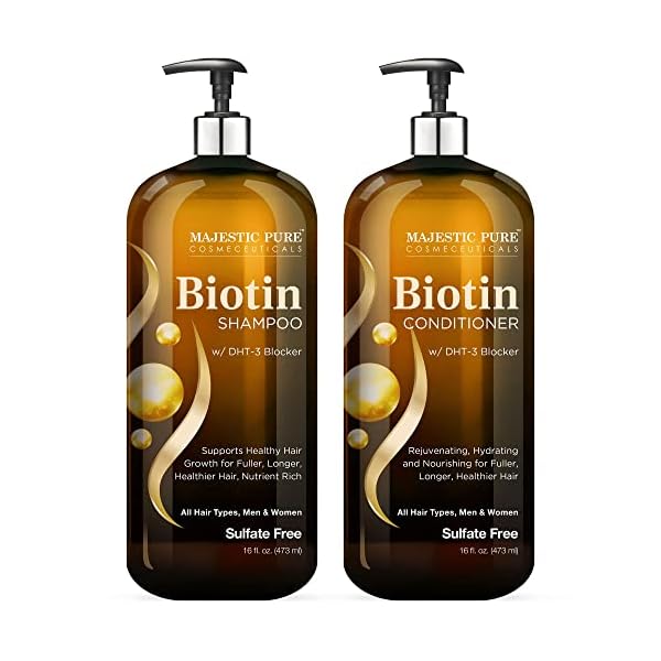 MAJESTIC PURE Biotin Shampoo and Conditioner Set 16 fl oz each