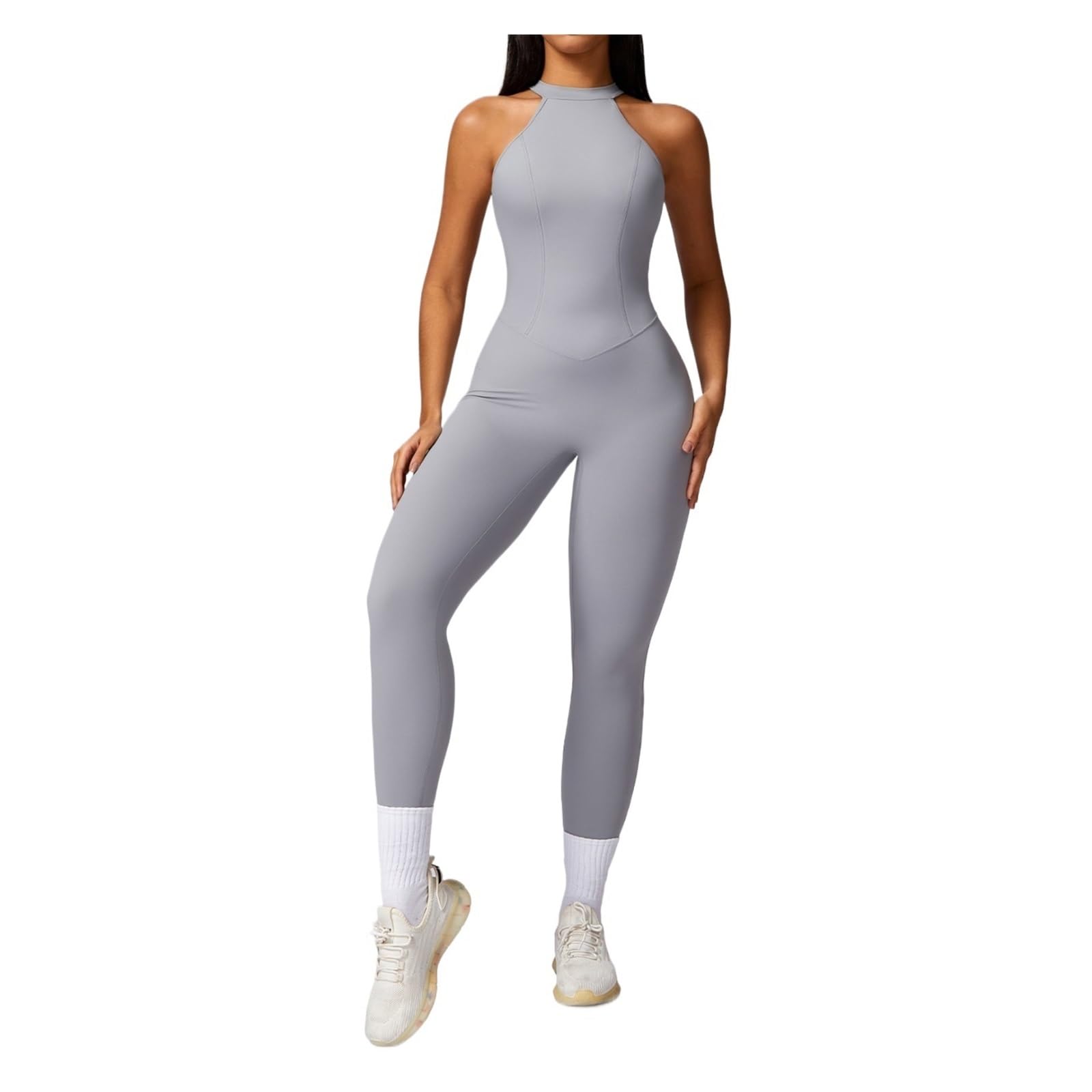 Mono de yoga sin espalda Conjunto De Mono Sin Espalda For Entrenamiento, Fitness, Ropa Deportiva Siamesa For Mujer, Chándal, Gimnasio, Una Pieza Para Entrenamiento