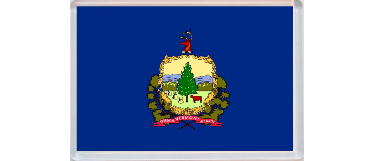 Baked Bean Store Vermont - Usa State Flag - United States Of America - Jumbo Fridge Magnet