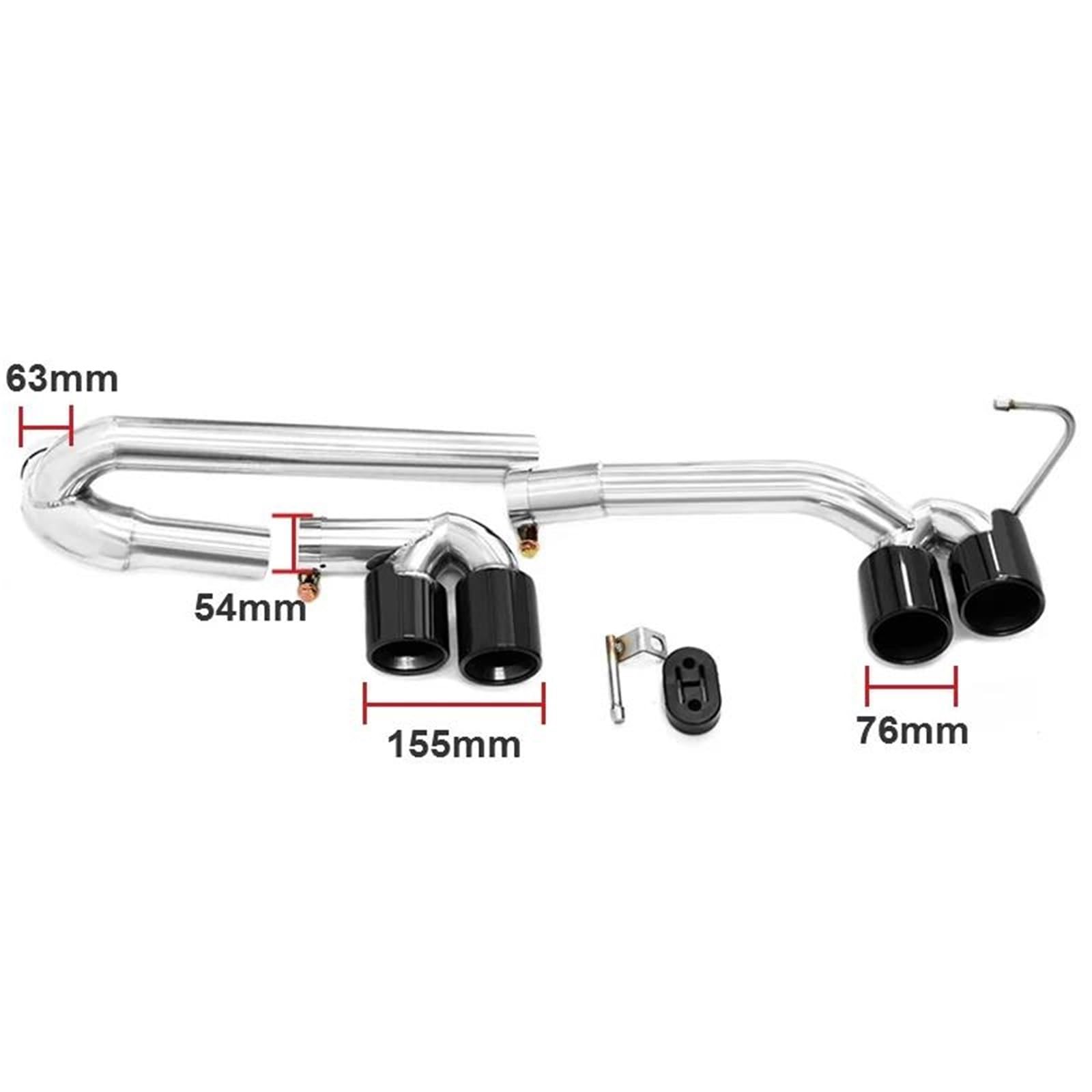 Dla BMW E90 E92 320i 325i Up Quad M3 Końcówka Wydechu Ze Stali Nierdzewnej Samochodowa Pojedyncza Rura Wydechowa Wygląd Zderzaka Końcówka Tłumika(Carbon fiber)