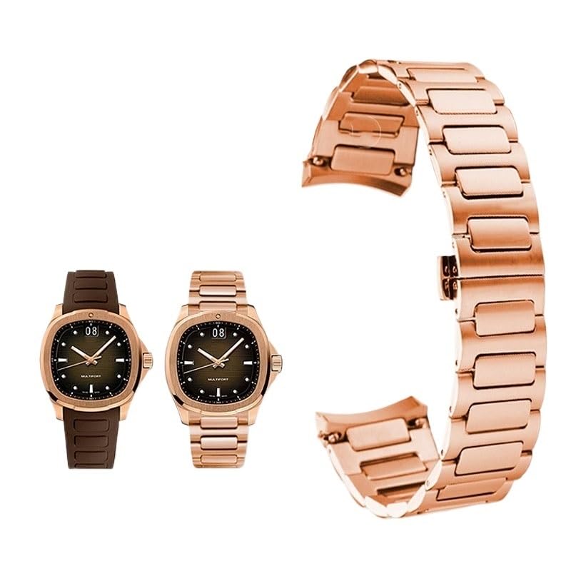 Bracelet acier inoxydable M049 pour montre homme à interface incurvée look urbain
