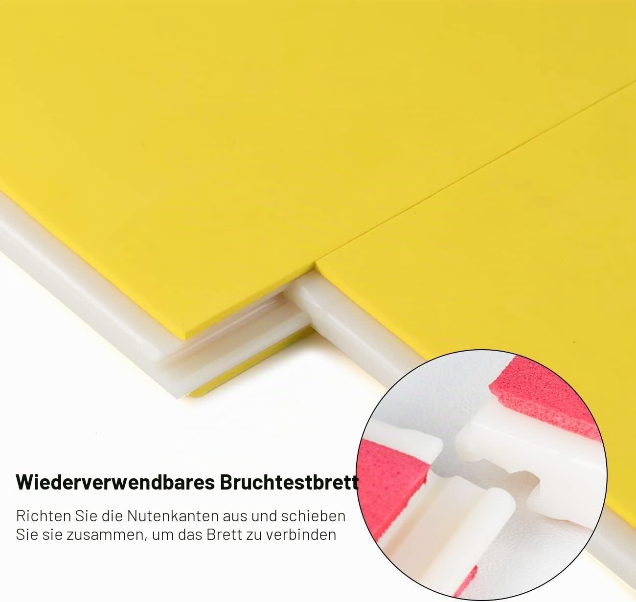 Aship Bruchtestbretter Taekwondo, Rebreakable Boards Kunst Martiaux Taekwondo übungsbrett MMA Training ABS + Eva Schaumbruchbrett-Gelb