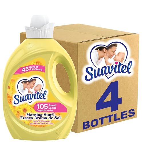 Suavitel Fabric Softener Morning Sun 105 oz (Pack of 4)