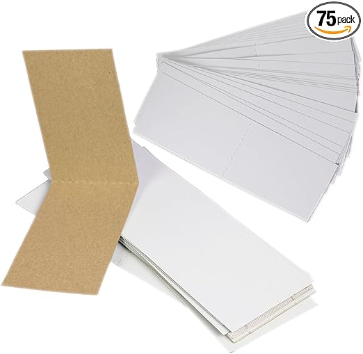 Corrugated Cardboard Sleeves for Cards – 75 Pcs Sports Card Shipping Supplies – 3 x 4.5” Trading Card Shipping Protector for Sports Cards Gaming Cards & Other Collectibles, CB_00075