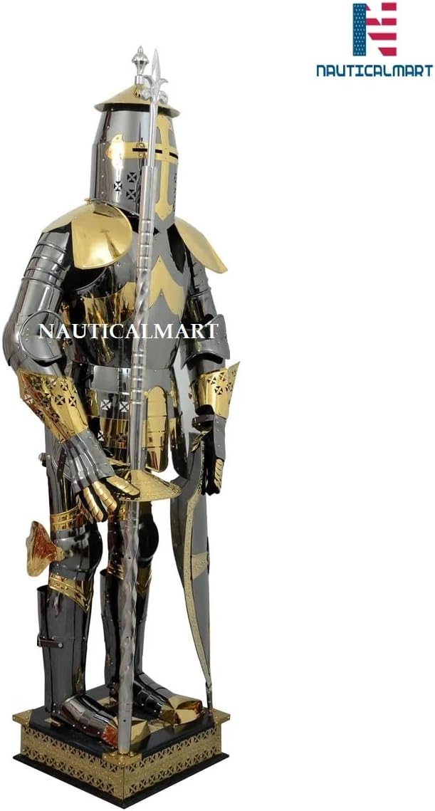 Medieval Knight Armor Suit Royal Armour Cosplay LARP Halloween Costume