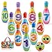Ulikey Juego de Bolos para Niños con 10 Alfileres y 2 Bolas, Bowling Set, Bolera de Juguete Educativos, Bolos Infantiles Juegos Exterior Juguete Interactivos 3 4 5 Años (10 Alfileres)