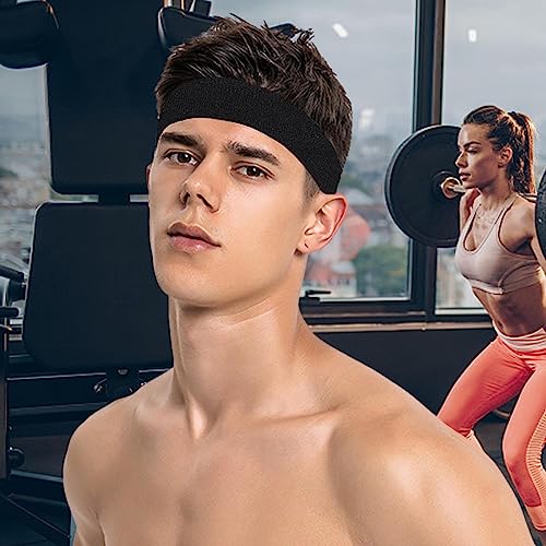 Tiara Esportiva | treino absorção umida- Faixas cabelo antiderrapantes, acessórios cabelo grossos e