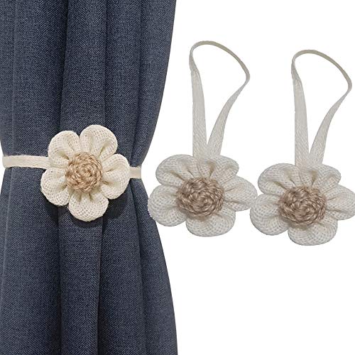 2 abrazaderas magnéticas para cortinas, abrazaderas decorativas para cortinas, cómodas, para ventana, con imán resistente y duradero para el hogar, oficina, dormitorio, cuarto de baño Cover