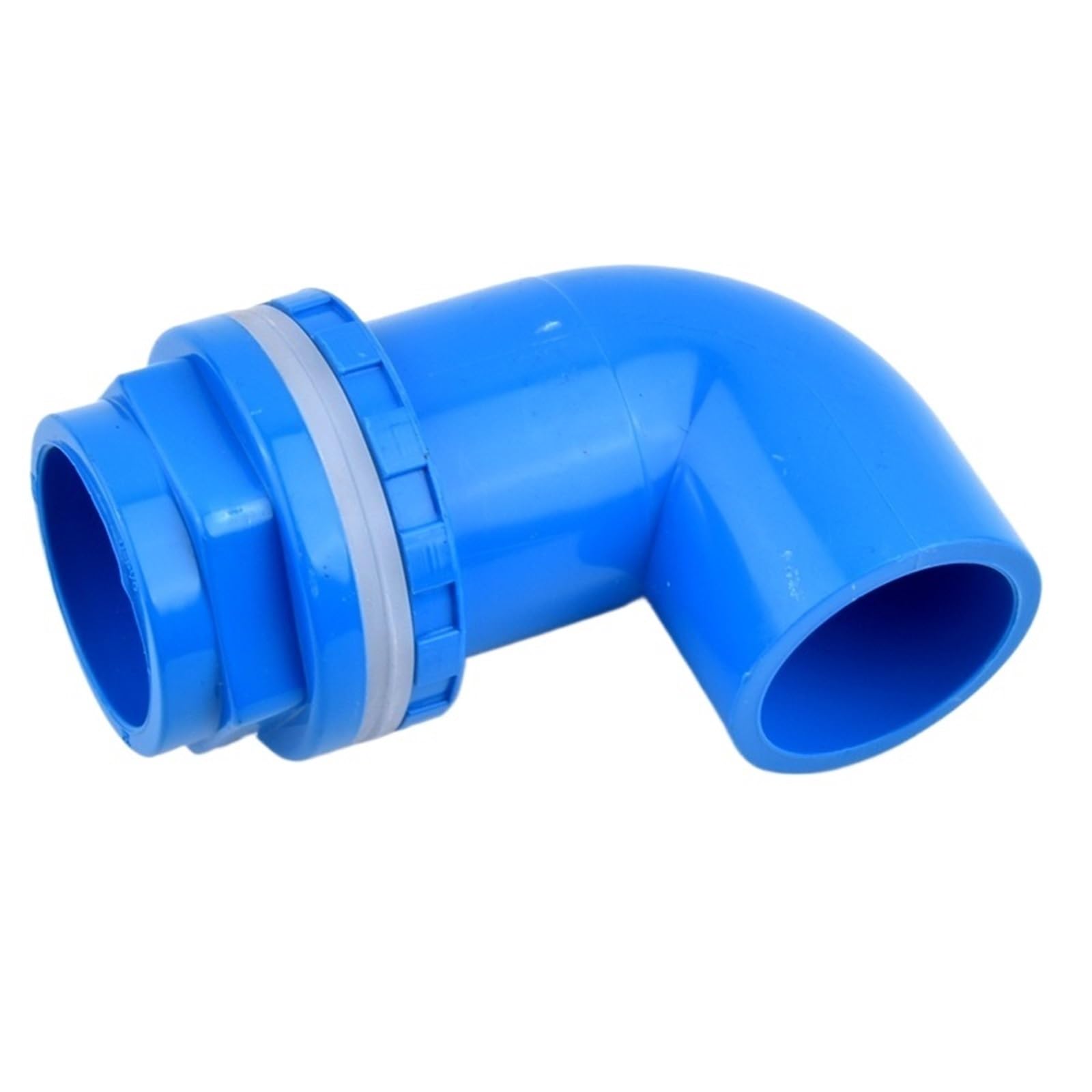 Merriyard Blue Conduit Fittings,Pvc Pipe Elbow Connector Multicolor 20-50Mm I.d For Water Drainage Inlet Aquarium Garden(,I.d 32Mm)