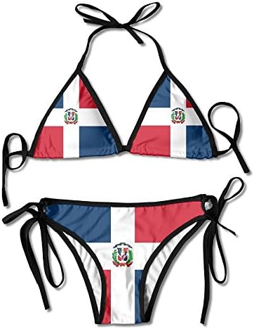 Flag of The Dominican Republic Sexy Boxing Bikini Women Halternec...