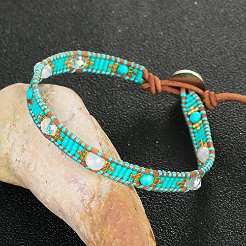 Kelitch Crystal Miyuki Beaded Strand Bracelets Friendship Bracelets Handmade Wrap Bracelets For Womens #TOP1