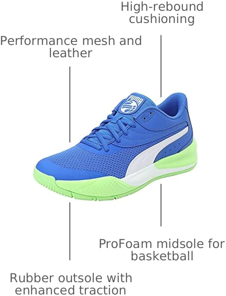Amazon.com | PUMA Mens Triple Basketball Sneakers Shoes - Blue