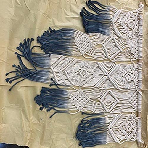 Erddcbb Farmhouse Style Modern Light Luxury Metal Wall De， Bohemian Gradient Dyed Tapestry Nordic Hand-Woven Bedroom Bedside Wall Decoration Tassel (Color : A) (Color : F) #TOP2