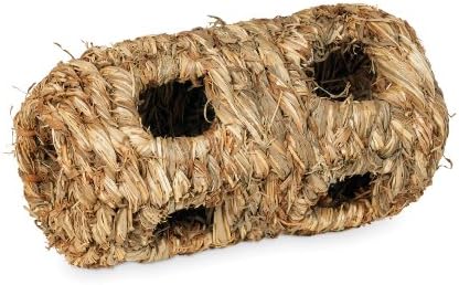 Prevue Hendryx 1092 Nature's Hideaway Grass Tunnel Toy, Small, Black, 7.5 x 3.75 x 3.75
