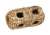 Prevue Hendryx 1092 Nature's Hideaway Grass Tunnel Toy, Small, Black, 7.5 x 3.75 x 3.75