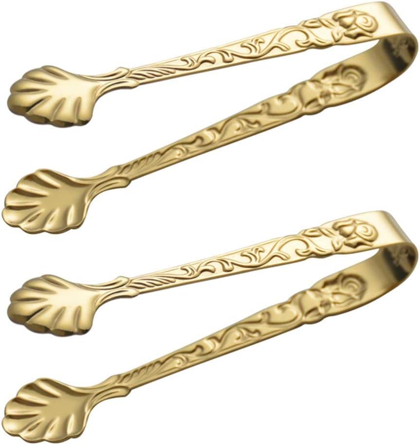 Produktbild von Mini-Servierzange 2er Set - Vintage Rosen Design Für Zuckerwürfel Und Eiswürfel