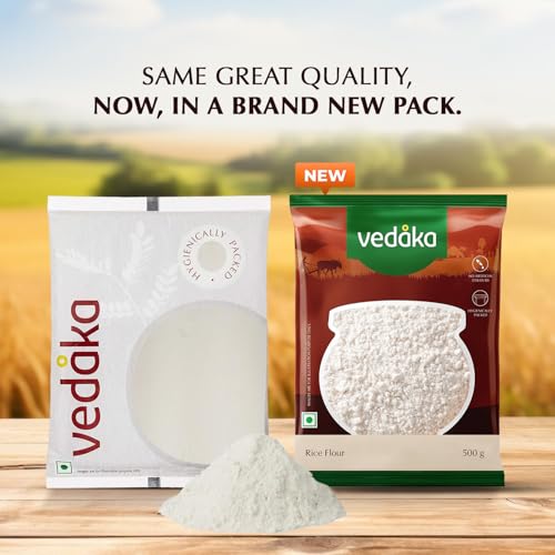 Image of Amazon Brand - Vedaka Rice Flour, 500 g