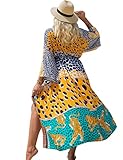 Bsubseach Beach Cover Ups for Women 2025 Kimonos Robe Cardigans Long Beach Dress Swimsuit Cover Up with Belt