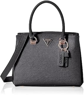 Guess Noelle Girlfriend Satchel, Torba damska, Czarny, Unikalny, Czarny