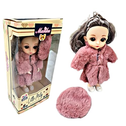 Image of RUHANI Little Milly Children Toy Doll with Clothes Shoes Beautiful Movable Joint Doll for Girl Doll (Multicolour)
