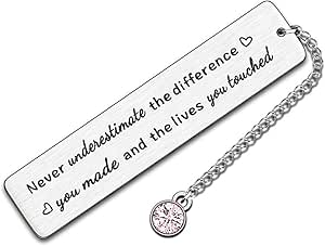 Targa Motivazionale A Forma Di Cuore In Legno - Never Underestimate The Difference You Made - Regalo Di Pensionamento, Addio O Nuovo Inizio - 3
