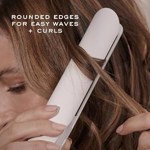 Kristin Ess 3-in-One Professional Titanium Hair Straightener, Curler & Waver for Women - Dual Voltage - 440 Degrees - 1 1/4" - Wet to Dry - Ionic Flat Iron, Curler 2 in 1 - Frizzy, Curly + Thick Hair — photo 6 of 6