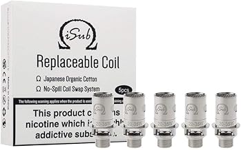 INNOKIN iSub Standard Replacement Coils, 0.5 Ohm, Original Verification Sticker, Pack of 5, Innokin Vaping Coils, No Nicotine
