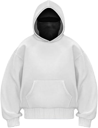 Muineobuka Balaclava Hoodie Unisex Winter Double Layer Hooded Sweatshirt Fashion Long Sleeve Mask Shiesty Hoodies Sweatshirt