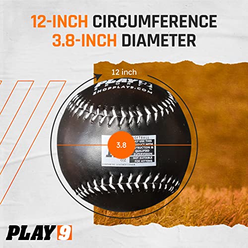 Play 9 Weighted Softballs For Pitching (Leather Set Of 4) Size Of Softballs #TOP2