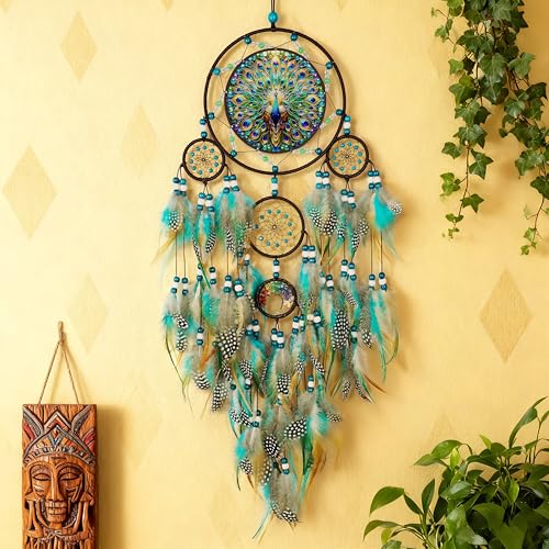 Large Dream Catchers,Dream Catchers for Adults,Dream Catcher Wall Hangings,Peacock Suncatcher,Stained Ornament,Gifts for Women,Lovers,Couple,Friend,Bestie - Image 6
