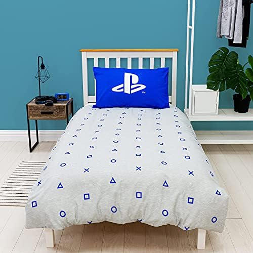 PlayStation Official Duvet Cover Layer Design | Reversible 2 Sided Bedding Duvet Cover, Pillow Case Included (Single)