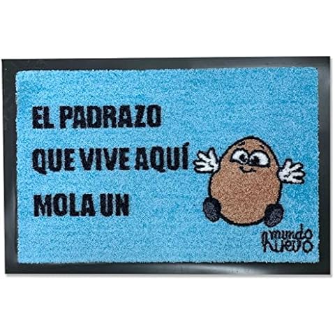Felpudo Mundohuevo Dia del Padre con Fibra de Coco Sintético Cover