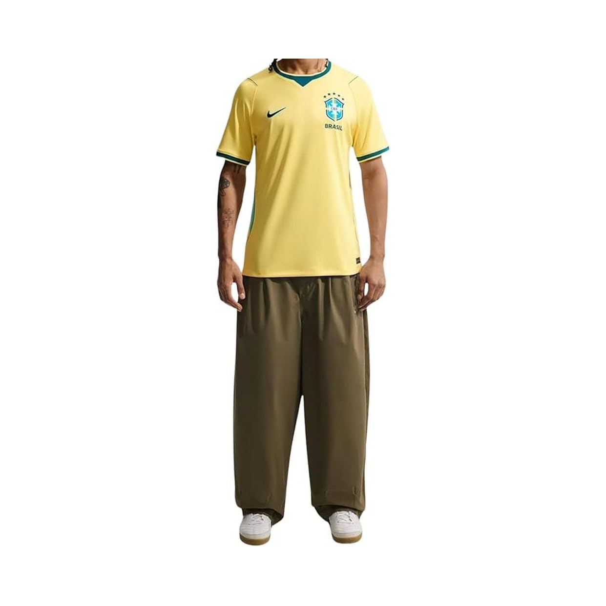 Nike Herren Brazil National Team Dri-fit Stadium Away T-Shirt (1er Pack)
