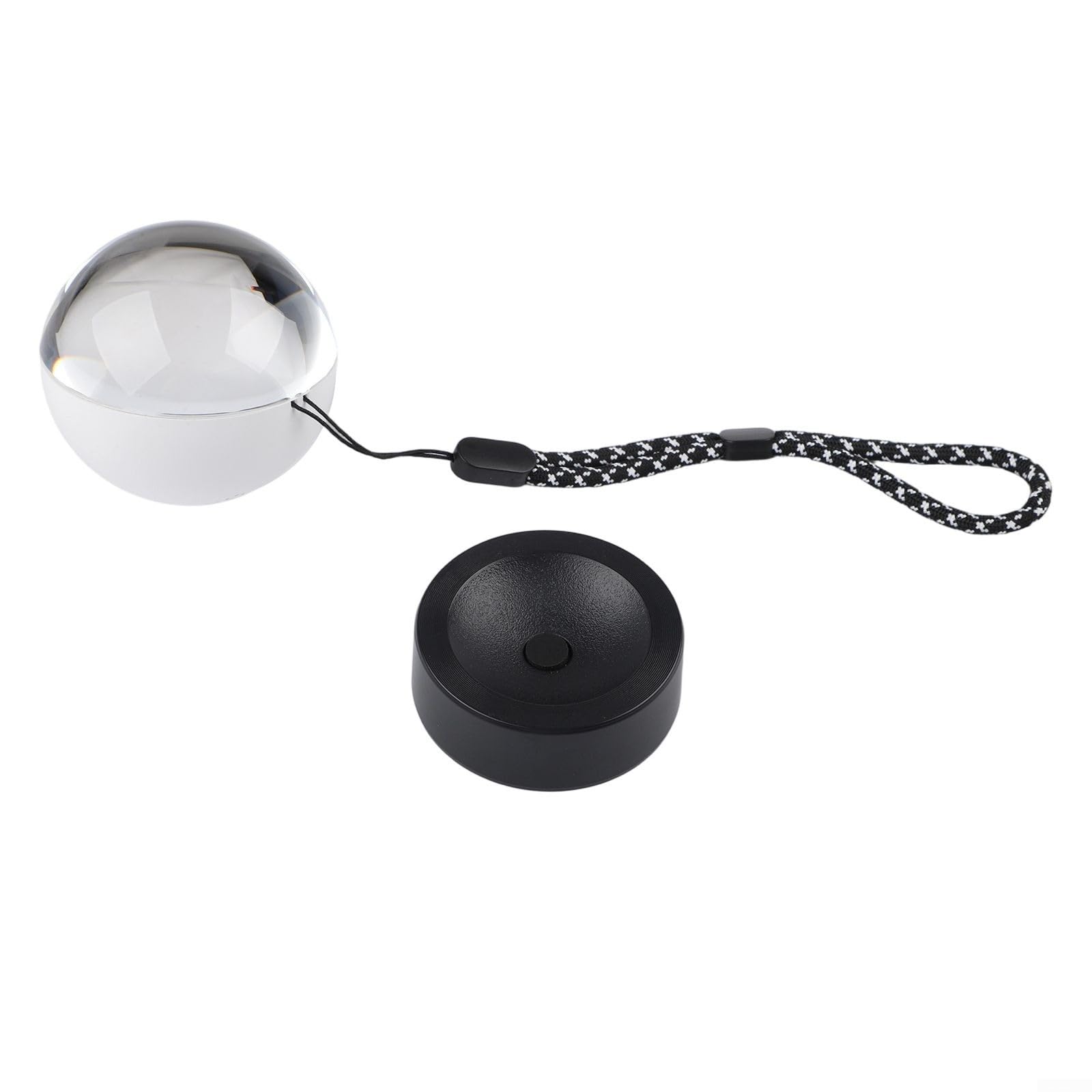Bola de video personalizada de 7 cm WiFi con LED para iluminación para aniversarios, cumpleaños y bodas, pantalla de memoria decorativa en negro, blanco, naranja o rosa (blanco)