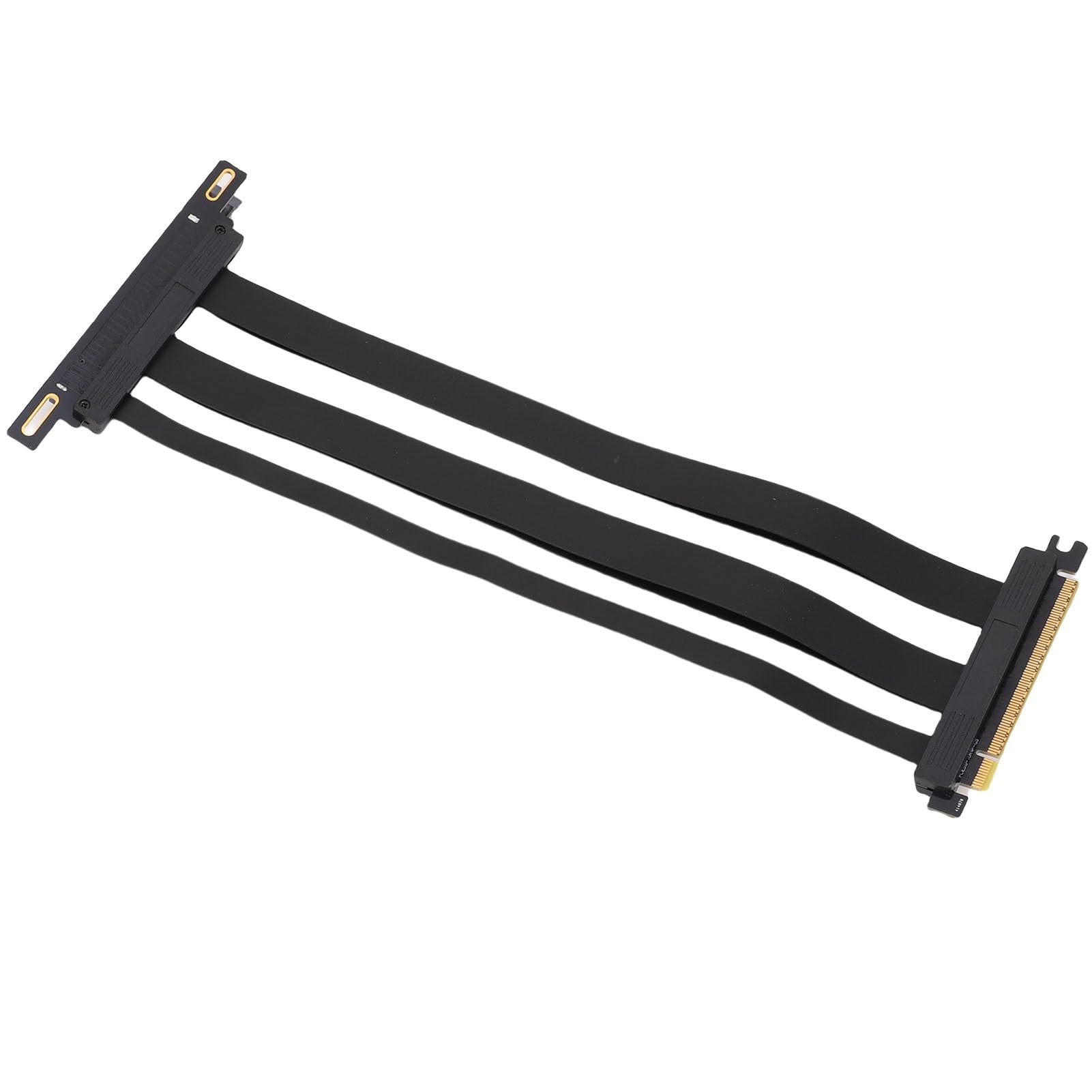 Fabater Ekranowany Kabel Riser PCIE 5.0 X16 do RTX 4090 (Ti) Kabel Przedłużający 128 Gb/s do Obudowy Komputera PC Aplikacje AI — ABS, Czarny (30cm)